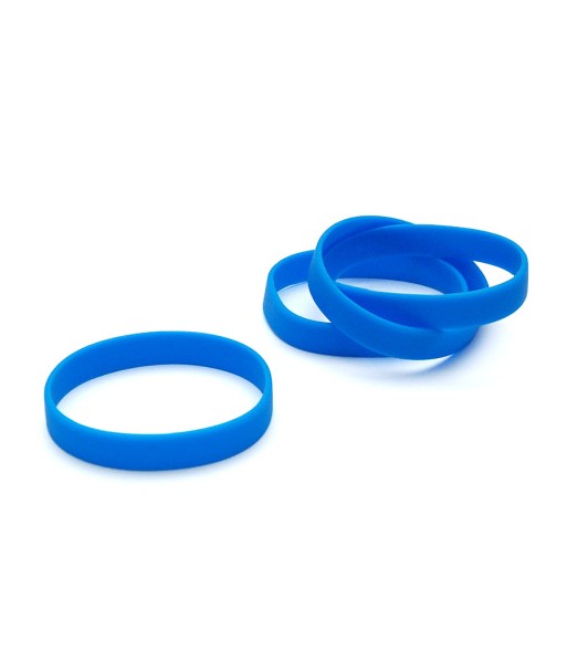Lot de 100 Bracelets Silicone Bleu Roi Diamètre 65mm pour Adulte – Réutilisable et Confortable (Réf. ICA1474411)